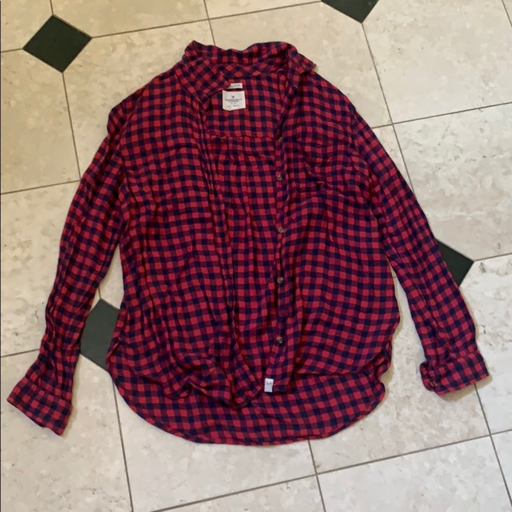 American Eagle Flannel Button Down - image 1